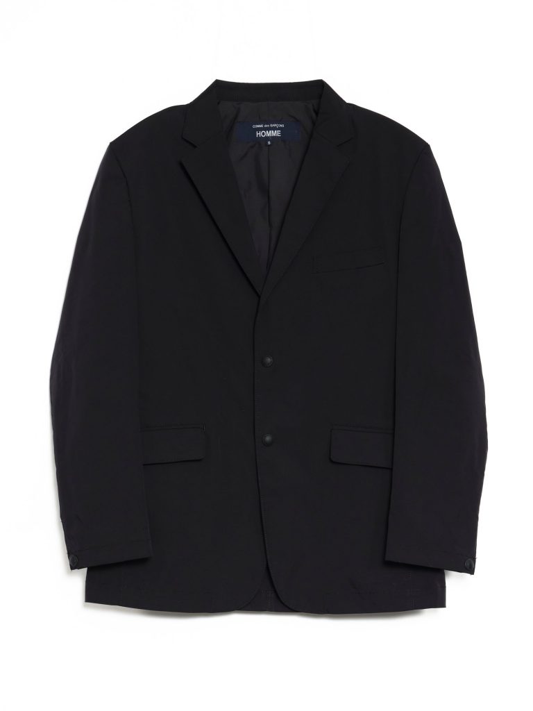 Comme des Garçon Homme Black Snap Button Blazer