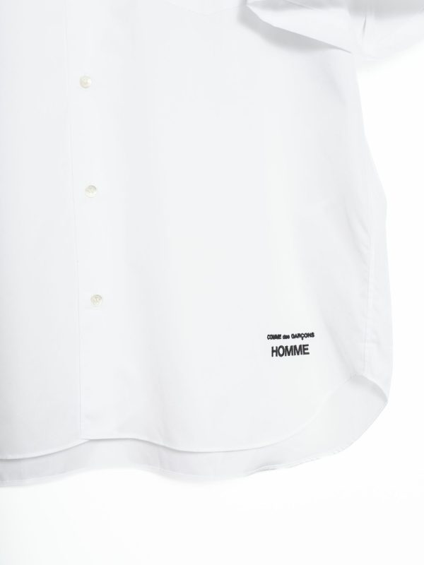 Comme des Garçon Homme Short-Sleeve Embroidered LogoButton Down, view 2