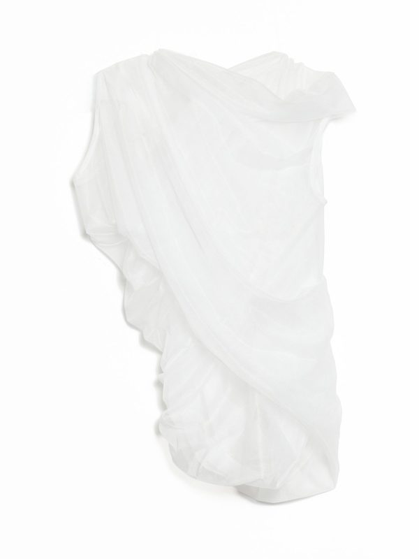 Junya Watanabe White Drapy Top
