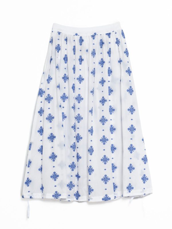 Engineered Garments Gather Skirt - Embroidery, view 2