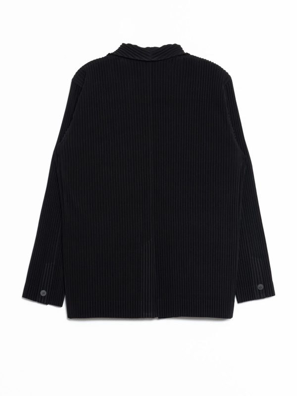 Issey_Miyake_499376X_047.jpg Issey Miyake Homme Plissé Basics Jacket - Black, view 2