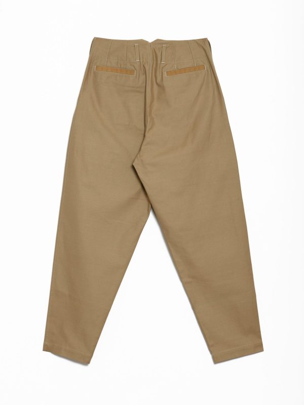 Nicholas Daley Pleated Trouser - Khaki, view 2
