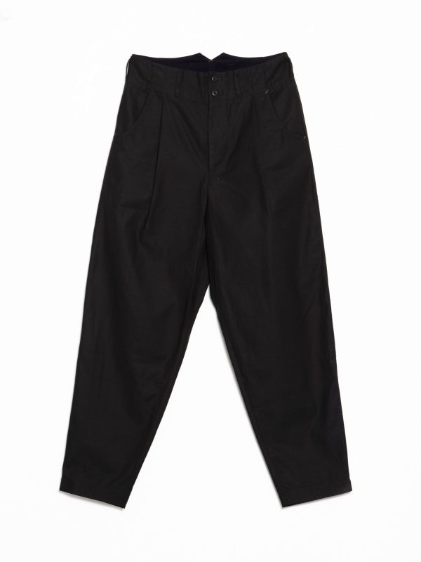 Nicholas Daley Pleated Trouser - Black