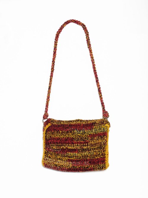 Nicholas Daley Messenger Bag- Red/Black/Yellow