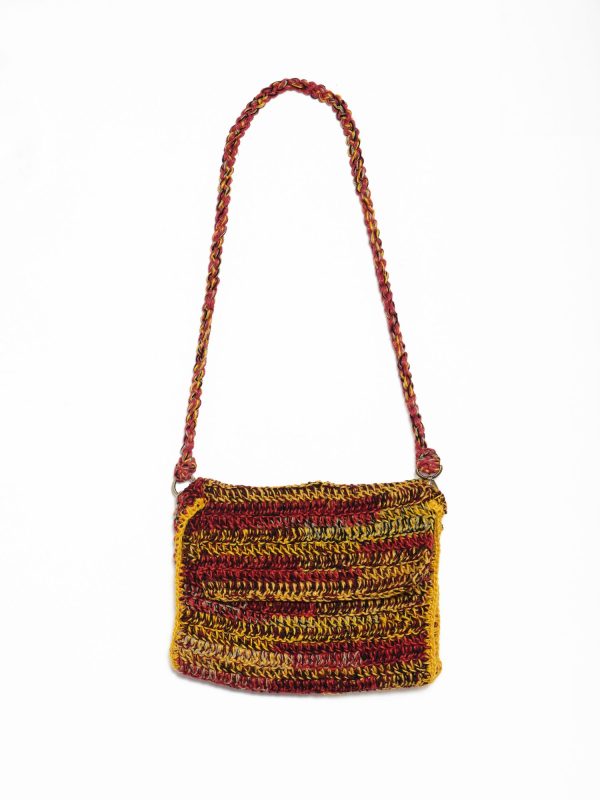 Nicholas Daley Messenger Bag- Red/Black/Yellow
