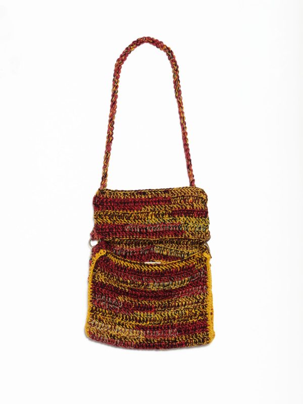 Nicholas Daley Messenger Bag- Red/Black/Yellow, view 2