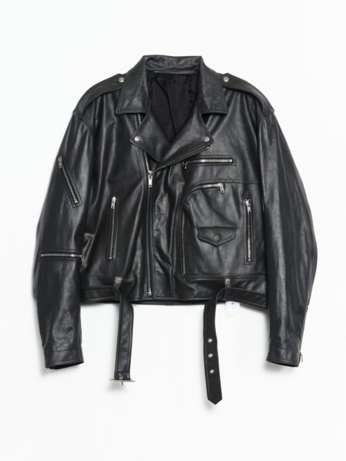 ジャケット・アウター Rick Owens CROPPED JUMBO BAUHAUS STOOGES Rick Owens Giacca In Pelle Cropped Jumbo Bauhaus Stooges