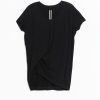 Rick Owens Hiked T - Black Cashmere Blend Jersey