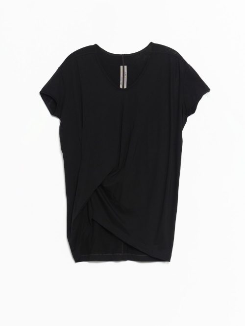 Rick Owens Hiked T - Black Cashmere Blend Jersey