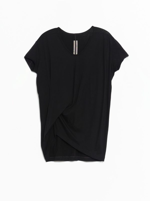 Rick Owens Hiked T - Black Cashmere Blend Jersey