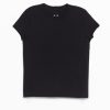 Rick Owens Cropped Level T - Black Classic Cotton Jersey