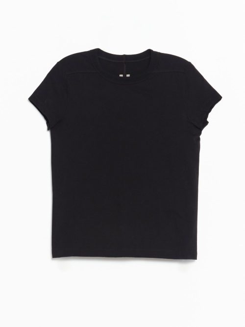 Rick Owens Cropped Level T - Black Classic Cotton Jersey