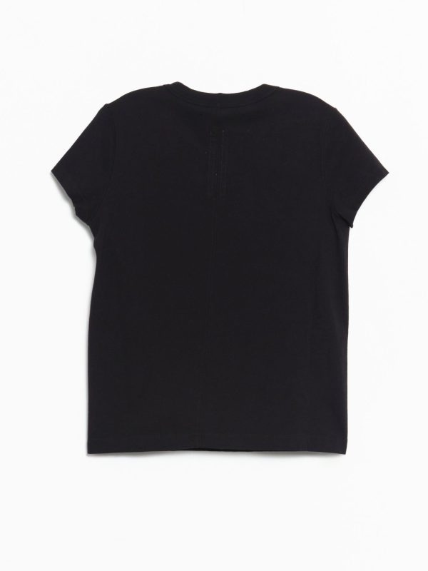 Rick Owens Cropped Level T - Black Classic Cotton Jersey, view 2