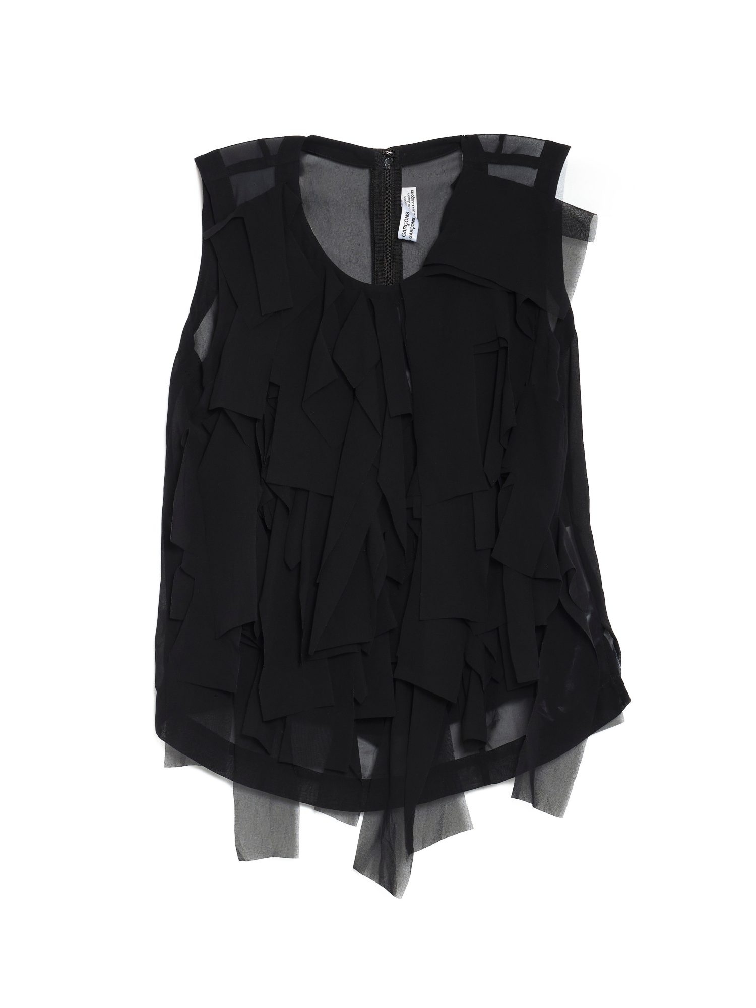 COMME des GARCONS AD2006 シースルー リボンブラウス COMME des GARCONS AD2006 シースルー リボンブラウス