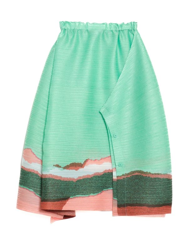 スカート ISSEY MIYAKE Mint 15AW Gathered Skirt 3 Issey Miyake Pleats Please Grainy Colors Skirt | W Department