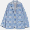 Kuon Stripe Patchwork Blazer
