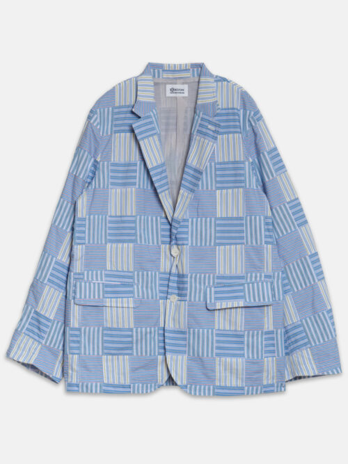 Kuon Stripe Patchwork Blazer