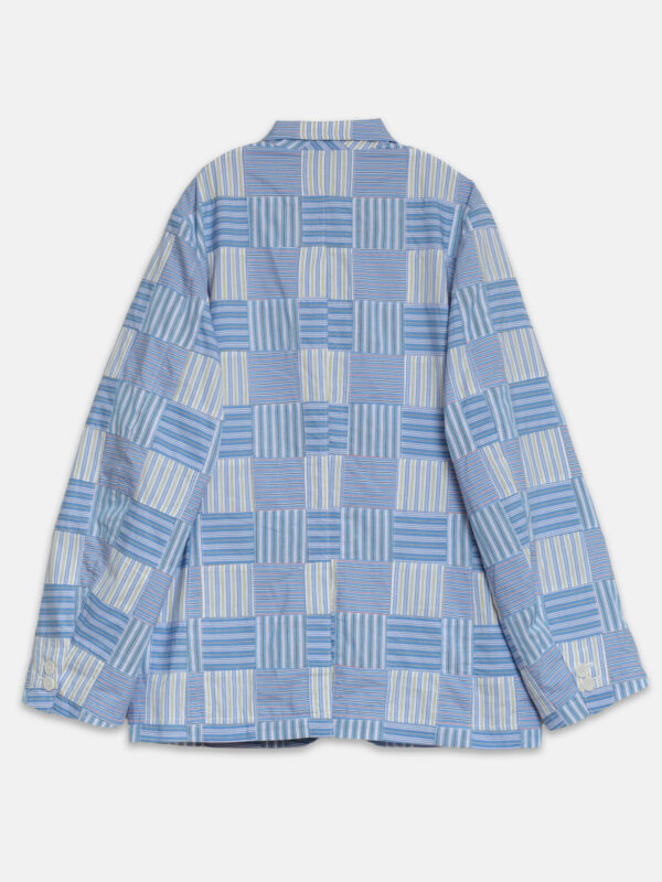 Kuon Stripe Patchwork Blazer, view 2