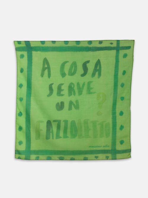 Massimo Alba HANKY1 Printed Cotton Handkerchief