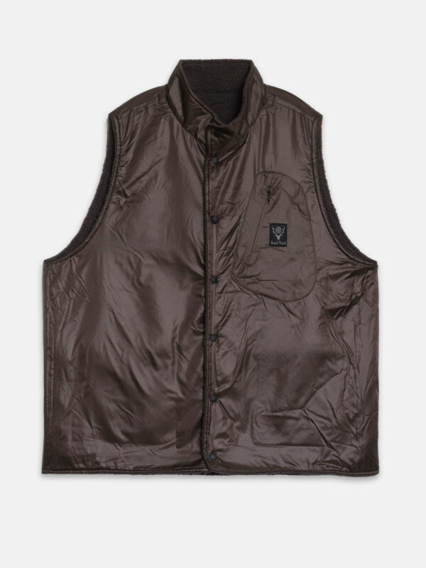 South2 West8 Reversible Vest - Charcoal, view 3