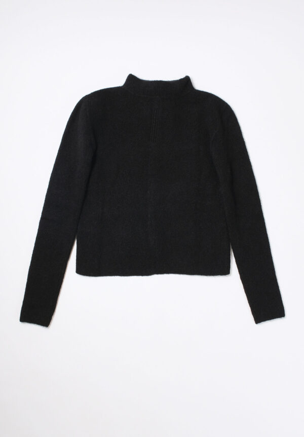 Rick Owens F/W 25 Headon Pull Sweater - Black, view 2
