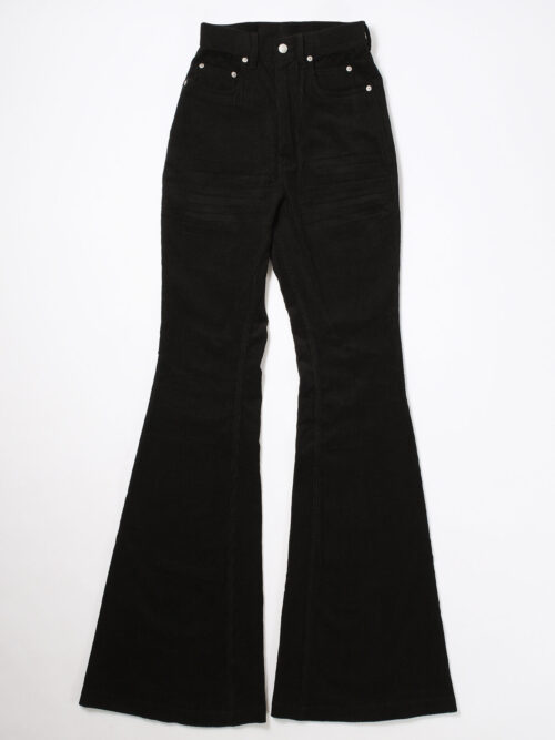 Rick Owens F/W 25 Bolan Bootcut Trouser - Black Corduroy