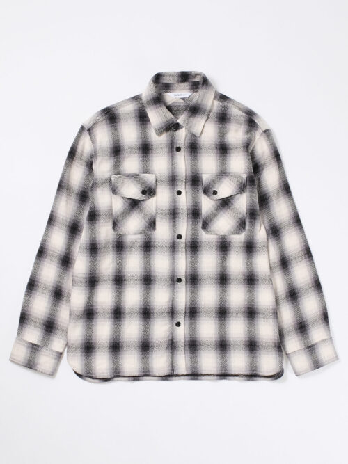 3Sixteen Crosscut Flannel - Cream/Black