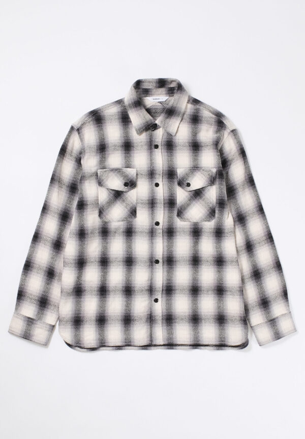 3Sixteen Crosscut Flannel - Cream/Black
