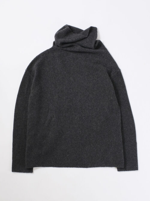 Paychi Gu Scrunch Neck Pullover - Charcoal