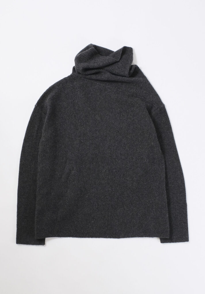 Paychi Gu Scrunch Neck Pullover - Charcoal