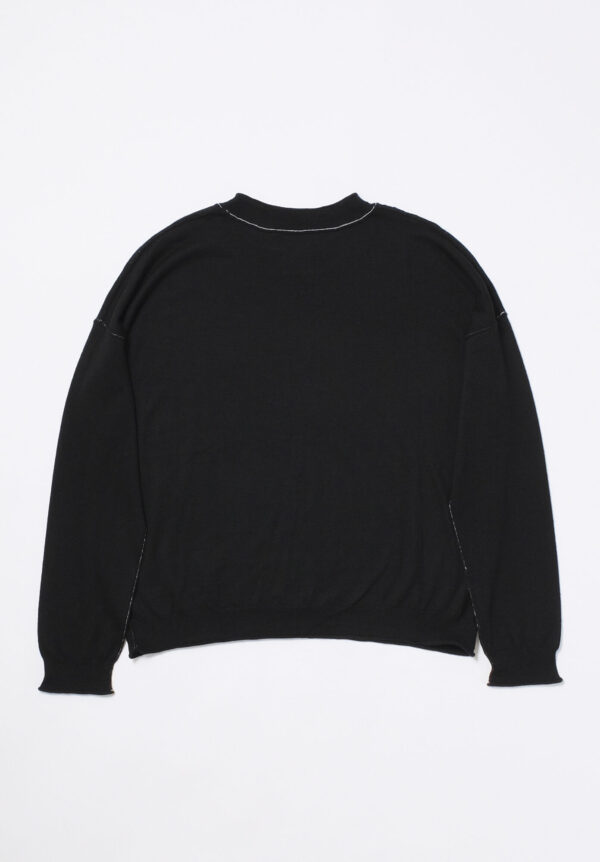 Paychi Guh LS Relaxed Crew - Black, view 2