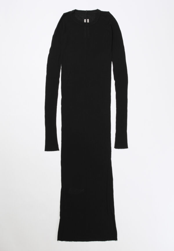 Rick Owens SS26 Ribbed Long Sleeve Dress