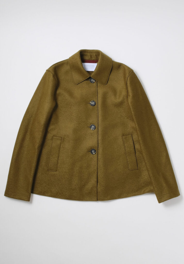 Harris Wharf Short Loden Light Pressed Wool