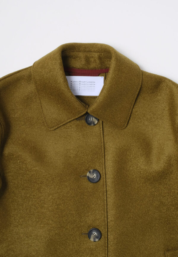 Harris Wharf Short Loden Light Pressed Wool