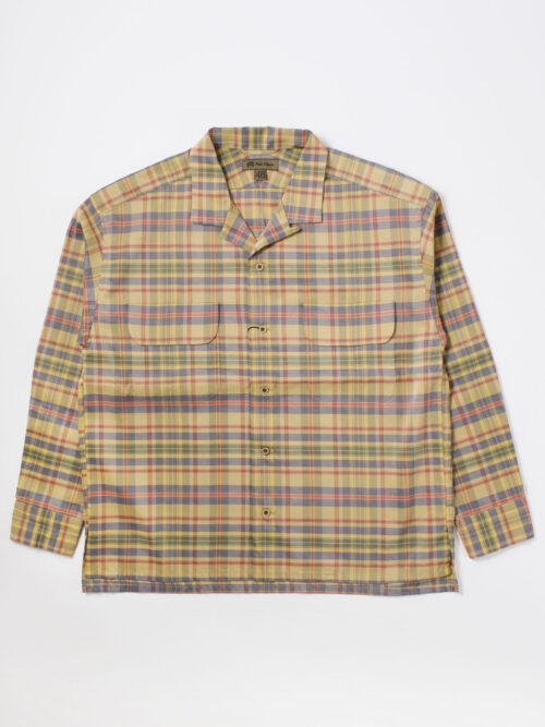 12323_A.jpg Nigel Cabourn Open Collar Shirt - Remiepoly Check